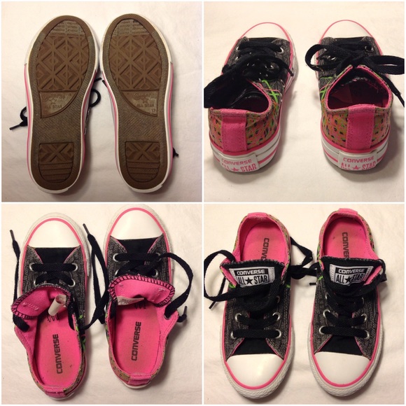 Junior's Multicolor Converse All Star Shoes - Picture 4 of 5